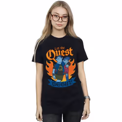 Disney - T-shirt ONWARD LET THE QUEST BEGIN - Femme (Noir)