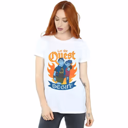 Disney - T-shirt ONWARD LET THE QUEST BEGIN - Femme (Blanc)