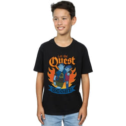 Disney - T-shirt ONWARD LET THE QUEST BEGIN - Garçon (Noir)