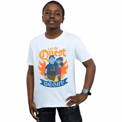 Disney - T-shirt ONWARD LET THE QUEST BEGIN - Garçon (Blanc)