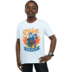 Disney - T-shirt ONWARD LET THE QUEST BEGIN - Garçon (Blanc)