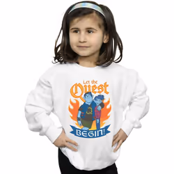 Disney - Sweat ONWARD LET THE QUEST BEGIN - Fille (Blanc)