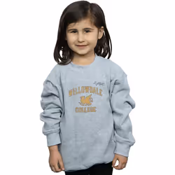 Disney - Sweat ONWARD WILLOWDALE COLLEGE - Fille (Gris chiné)