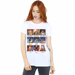 Star Wars - T-shirt SAGA - Femme (Blanc)