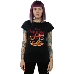 Disney - T-shirt DRAGON FIRE - Femme (Noir)