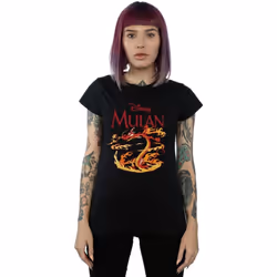 Disney - T-shirt DRAGON FIRE - Femme (Noir)