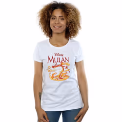 Disney - T-shirt DRAGON FIRE - Femme (Blanc)