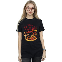 Disney - T-shirt DRAGON FIRE - Femme (Noir)