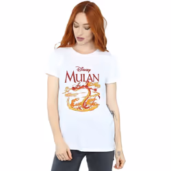 Disney - T-shirt DRAGON FIRE - Femme (Blanc)