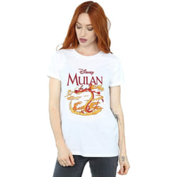 Disney - T-shirt DRAGON FIRE - Femme (Blanc)