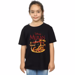 Disney - T-shirt DRAGON FIRE - Fille (Noir)