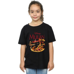 Disney - T-shirt DRAGON FIRE - Fille (Noir)