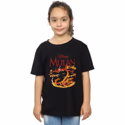 Disney - T-shirt DRAGON FIRE - Fille (Noir)