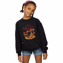 Disney - Sweat DRAGON FIRE - Fille (Noir)
