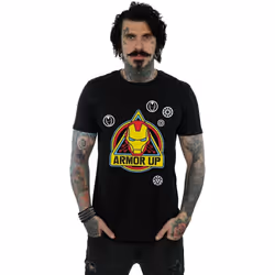 Marvel - T-shirt ARMOR UP - Homme (Noir)