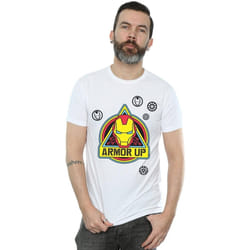 Marvel - T-shirt ARMOR UP - Homme (Blanc)