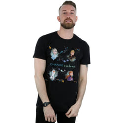 Disney - T-shirt FROZEN CHANGE IS IN THE AIR - Homme (Noir)