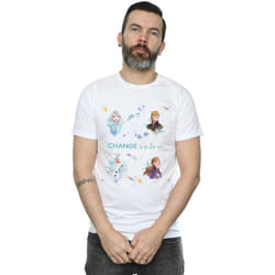 Disney - T-shirt FROZEN CHANGE IS IN THE AIR - Homme (Blanc)