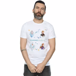 Disney - T-shirt FROZEN CHANGE IS IN THE AIR - Homme (Blanc)