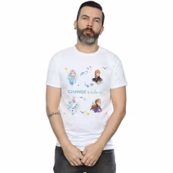 Disney - T-shirt FROZEN CHANGE IS IN THE AIR - Homme (Blanc)