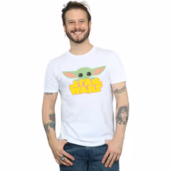 Star Wars - T-shirt THE MANDALORIAN THE CHILD - Homme (Blanc)
