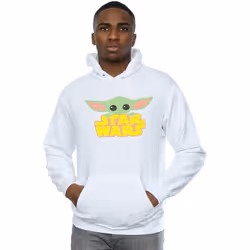 Star Wars - Sweat à capuche THE MANDALORIAN THE CHILD - Homme (Blanc)