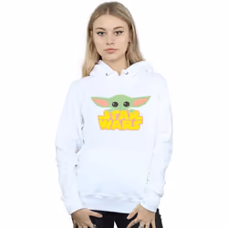 Star Wars - Sweat à capuche THE MANDALORIAN THE CHILD - Femme (Blanc)