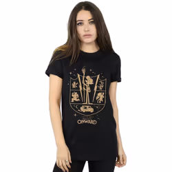Disney - T-shirt ONWARD - Femme (Noir)