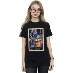 Star Wars - T-shirt THE MANDALORIAN THE CHILD - Femme (Noir)