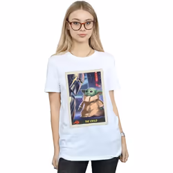 Star Wars - T-shirt THE MANDALORIAN THE CHILD - Femme (Blanc)