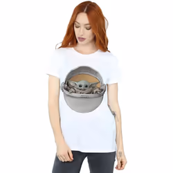 Star Wars - T-shirt THE MANDALORIAN THE CHILD - Femme (Blanc)