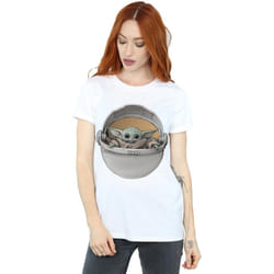 Star Wars - T-shirt THE MANDALORIAN THE CHILD - Femme (Blanc)