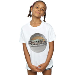 Star Wars - T-shirt THE MANDALORIAN THE CHILD - Fille (Blanc)