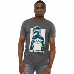 Star Wars - T-shirt THE MANDALORIAN THE BOUNTY - Homme (Charbon)