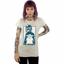 Star Wars - T-shirt THE MANDALORIAN THE BOUNTY - Femme (Sable)