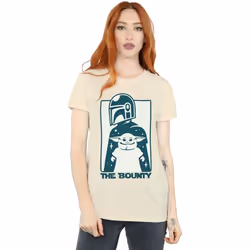 Star Wars - T-shirt THE MANDALORIAN THE BOUNTY - Femme (Sable)