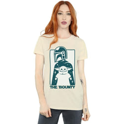 Star Wars - T-shirt THE MANDALORIAN THE BOUNTY - Femme (Sable)
