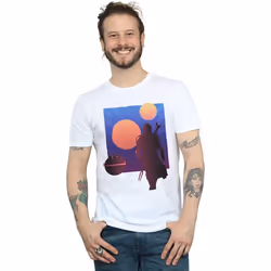 Star Wars - T-shirt THE MANDALORIAN - Homme (Blanc)