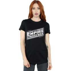 Star Wars - T-shirt THE EMPIRE STRIKES BACK - Femme (Noir)