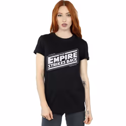 Star Wars - T-shirt THE EMPIRE STRIKES BACK - Femme (Noir)