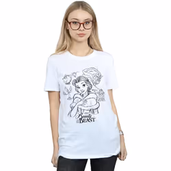 Disney - T-shirt BEAUTY AND THE BEAST - Femme (Blanc)