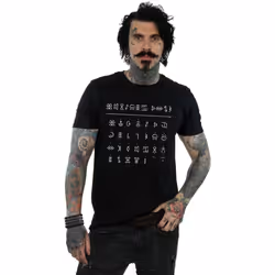 Disney - T-shirt GNOMMISH ALPHABET - Homme (Noir)