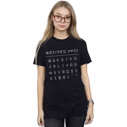 Disney - T-shirt GNOMMISH ALPHABET - Femme (Noir)