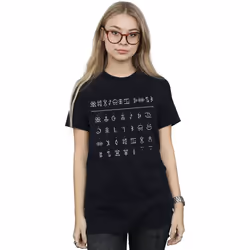 Disney - T-shirt GNOMMISH ALPHABET - Femme (Noir)