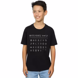 Disney - T-shirt GNOMMISH ALPHABET - Garçon (Noir)