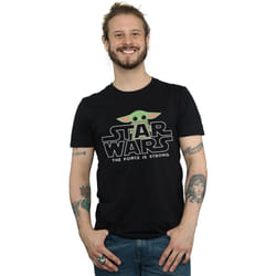 Star Wars - T-shirt THE MANDALORIAN THE CHILD STRONG - Homme (Noir)