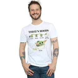 Star Wars - T-shirt THE MANDALORIAN THE CHILD MOODS - Homme (Blanc)