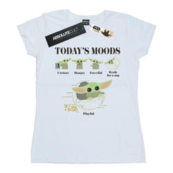 Star Wars - T-shirt THE MANDALORIAN THE CHILD MOODS - Femme (Blanc)