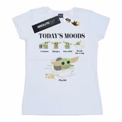 Star Wars - T-shirt THE MANDALORIAN THE CHILD MOODS - Femme (Blanc)