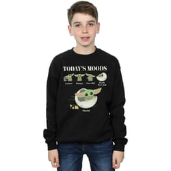 Star Wars - Sweat THE MANDALORIAN THE CHILD MOODS - Garçon (Noir)